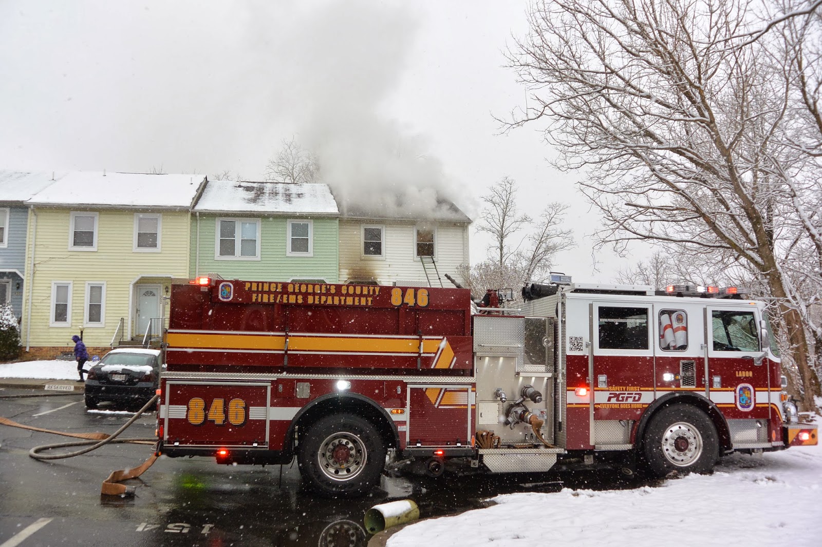 “In the area of, “ Photos and Video from Prince County Townhouse Fire Fire